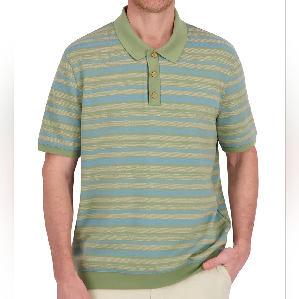 Rainforest Men's Sweater Polo Shirt Size Medium New